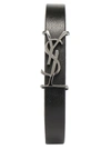 SAINT LAURENT SAINT LAURENT YSL MONOGRAM LEATHER BRACELET