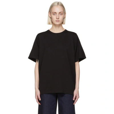 Totême Black Oversized T-shirt In 200 Black