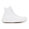CONVERSE WHITE CHUCK TAYLOR ALL STAR MOVE HI SNEAKERS