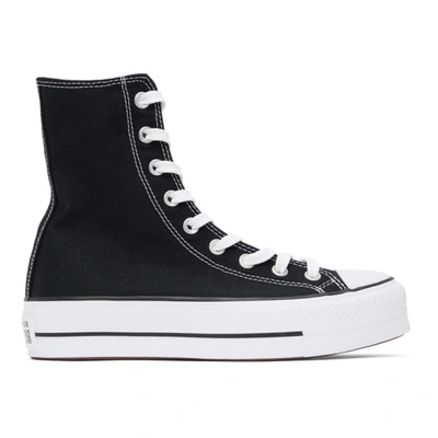 Converse Trainers Extra High Platform Chuck Taylor All Star High Top In Black/white