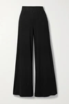 L Agence Luxe Lounge The Campbell High Rise Wide Leg Pant In Black