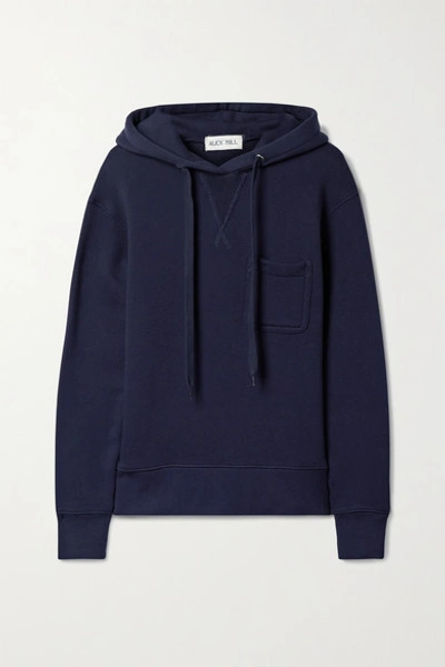 Alex Mill Hollis French Cotton-terry Hoodie In Navy Night