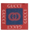 GUCCI LOGO棉质围巾,P00535844