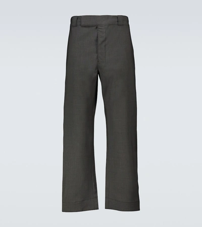 Prada Wide-leg Pants In Grey