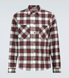 OFF-WHITE FLANNEL CHECKED SHIRT,P00528694