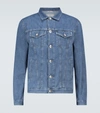 Brunello Cucinelli Classic Denim Jacket In Sky Blue