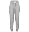 ADAM SELMAN SPORT HIGH-RISE COTTON-BLEND SWEATPANTS,P00535048