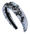 ERDEM EMBELLISHED FLORAL SILK HEADBAND,P00536910