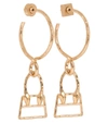 Jacquemus Womens Gold Les Creoles Chiquita Brass Earrings In Other
