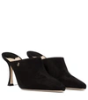 JIMMY CHOO RYA 90 SUEDE MULES,P00545630