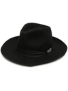 GCDS GCDS WOMEN'S BLACK COTTON HAT,FW21W01001402 UNI