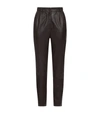 DOLCE & GABBANA LEATHER TROUSERS,16290018