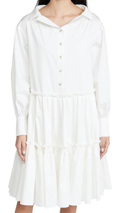 Adeam Maragret Dress In White