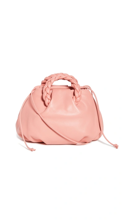 Hereu Bon Bon Small Braided Top-handle Bag In Rose