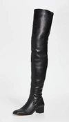 Staud Aimee Vegan Leather Over-the-knee Boots In Black