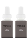 Pura X Apotheke 2-pack Diffuser Fragrance Refills In White Vetiver