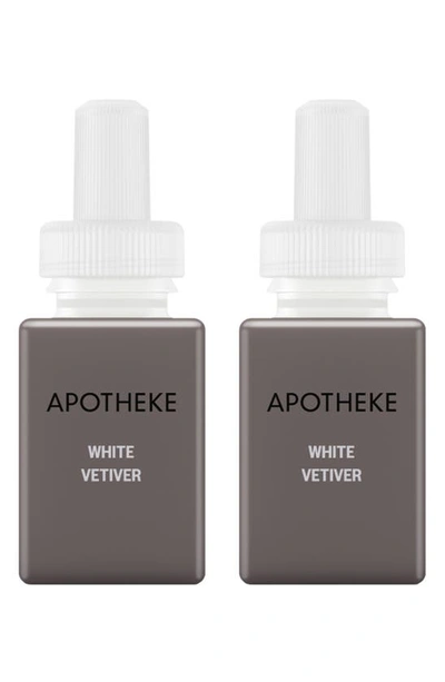 Pura X Apotheke 2-pack Diffuser Fragrance Refills In White Vetiver