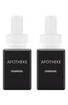 Pura X Apotheke 2-pack Diffuser Fragrance Refills In Charcoal