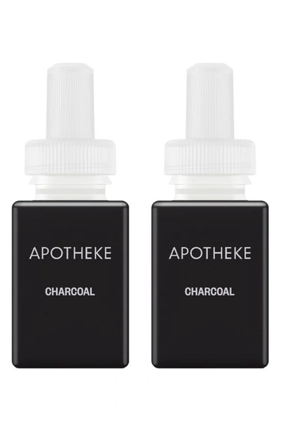 Pura X Apotheke 2-pack Diffuser Fragrance Refills In Charcoal