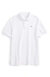 Vineyard Vines Kids' Classic Pique Cotton Polo In White Cap