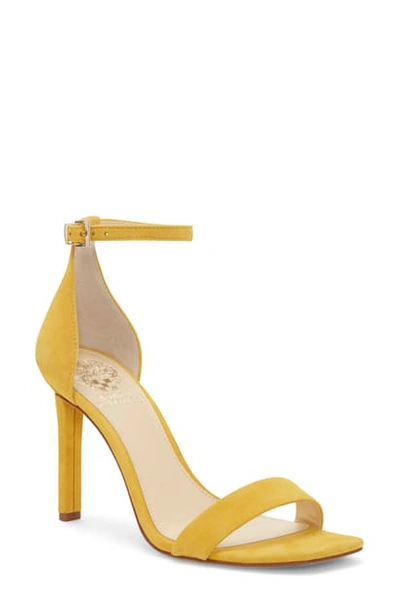 Vince Camuto Lauralie Ankle Strap Sandal In Dandelion Suede