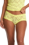 Hanky Panky Signature Lace Boyshorts In Citrus Fizz