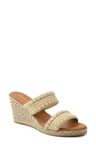 ANDRE ASSOUS ANDRÉ ASSOUS NOLITA RAFFIA WEDGE SLIDE SANDAL,AA1NOL20