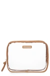 HUDSON + BLEECKER AWAY CLEAR COSMETICS CASE,CSS1890 - CARMEL