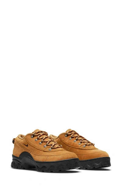 Nike Lahar Low Rubber-trimmed Suede Sneakers In Wheat/black