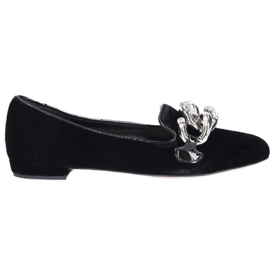 Miu Miu Slip On Shoes Velvet In Black