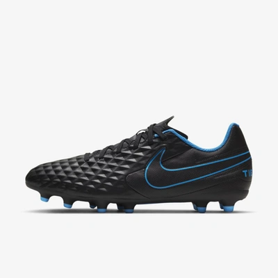 Nike Tiempo Legend 8 Club Mg Multi-ground Soccer Cleat In Black,light Photo Blue,cyber,black