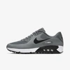 Nike Air Max 90 G Golf Shoe In Smoke Grey,white,black