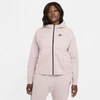 Nike Sportswear Tech Fleece Windrunner Women's Full-zip Hoodie In Champagne,black