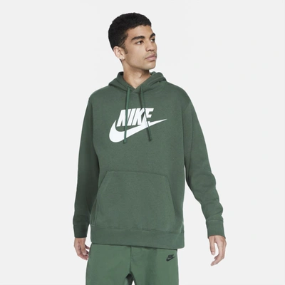 Nike Sportswear Club Fleece Men's Graphic Pullover Hoodie In Galactic Jade,galactic Jade