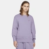 Nike Sportswear Men's Classic Fleece Crew In Daybreak,violet Haze