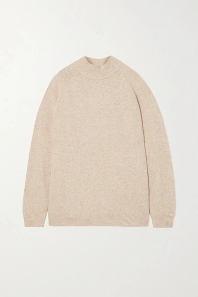 Holzweiler Flyndre Wool Turtleneck Sweater In Beige