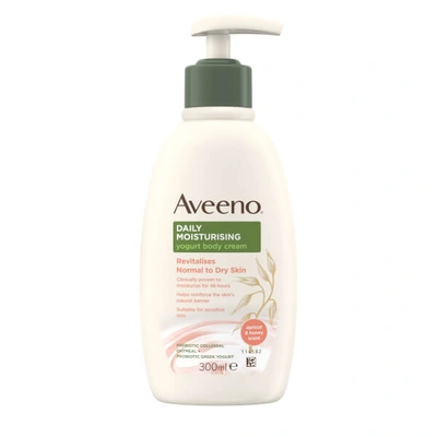 Aveeno Daily Moisturising Yogurt Body Cream Apricot & Honey Scent 300ml