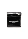 ALEXANDER WANG 'LUNCH BAG' PATENT LEATHER FOLDOVER CLUTCH