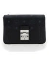 Mcm Gretl Visetos Monogram Mini Crossbody Bag In Black