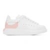 Alexander Mcqueen White & Pink Dropped Heel Counter Oversized Sneakers