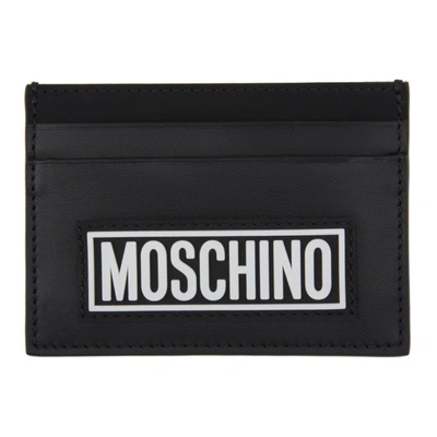 Moschino Black Fantasy Print Card Holder