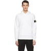 Stone Island Patch-embellished Hoodie In White