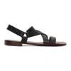 GIUSEPPE ZANOTTI BLACK LIAM SANDALS