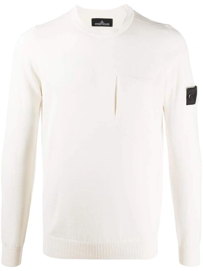 Stone Island Jumpers In Bianco