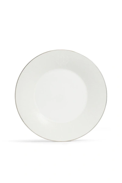 Roberto Cavalli Home Lizard Platin Charger Plate In White