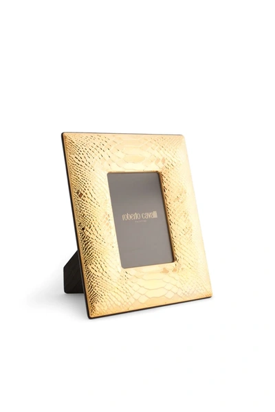Roberto Cavalli Home Python Gold Plated Picture Frame In Metallic