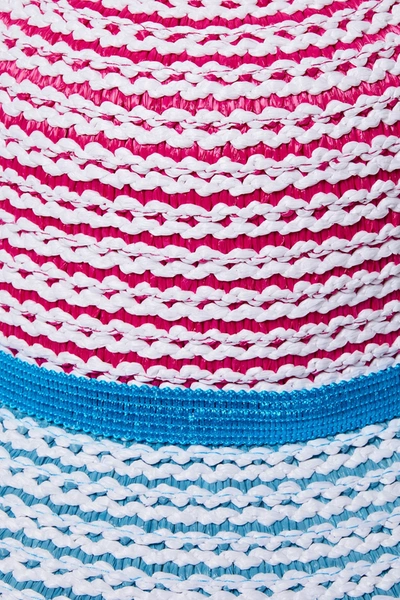 Missoni Mesh-trimmed Woven Faux Straw Sunhat In Blue