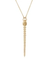 Shaun Leane Serpent's Trace Drop Pendant Necklace In Gold