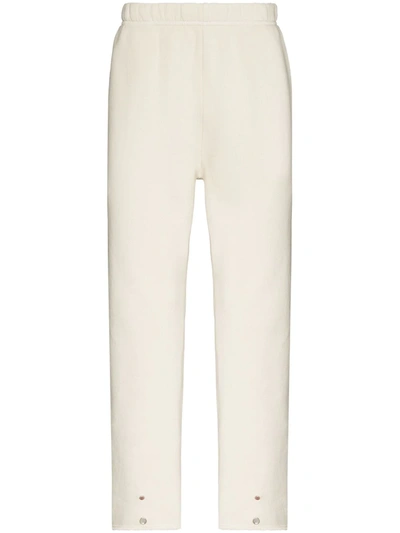 Les Tien Off-white Heavyweight Front Snap Lounge Pants In Neutrals