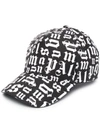 PALM ANGELS BROKEN MONOGRAM LOGO CAP